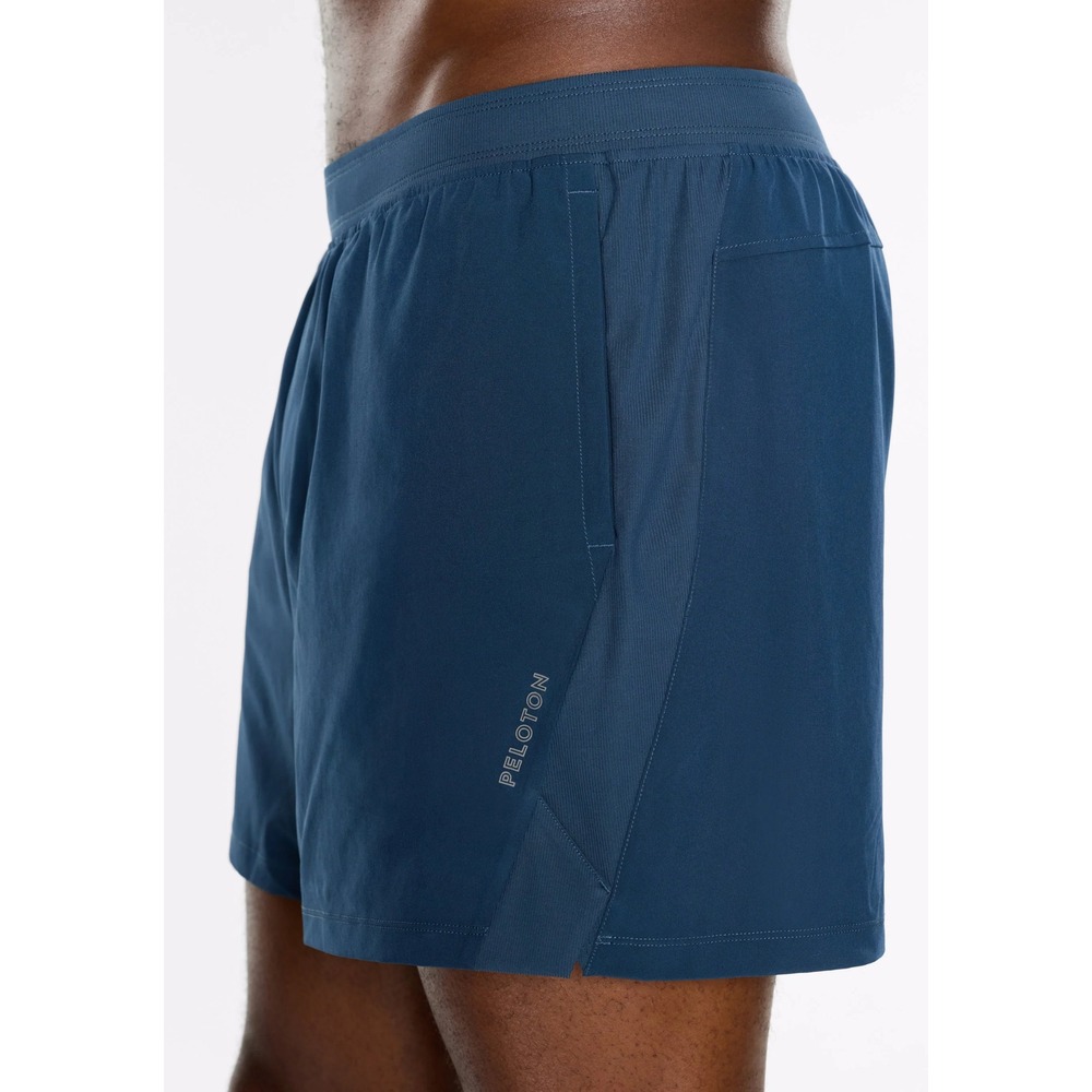 Peloton Rib Panel Active Shorts Blue Size Large New With Tags